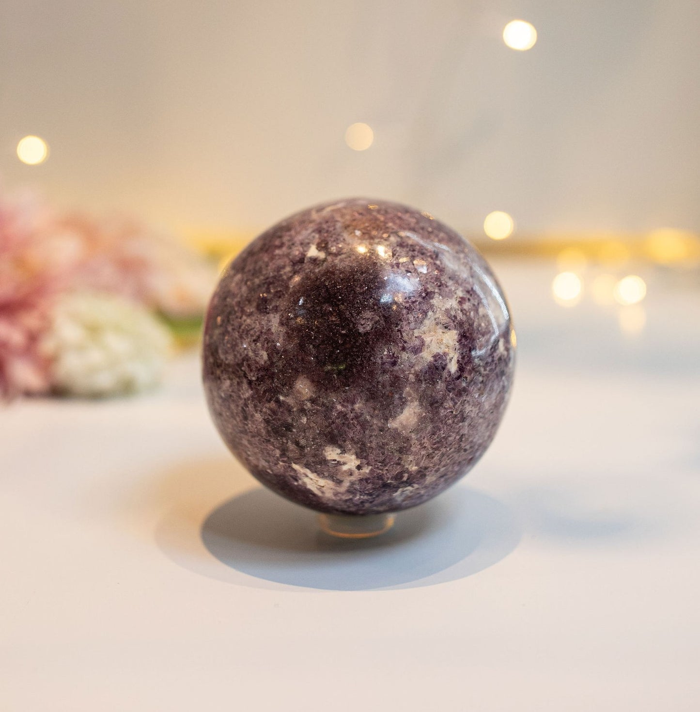 Lepidolite Sphere