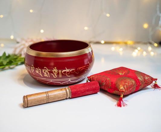 Singing Bowl - Large Red