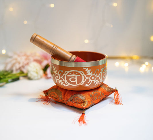 Singing Bowl - Small Orange