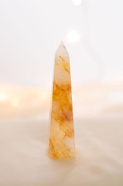 Golden Healer Quartz Obelisk #2