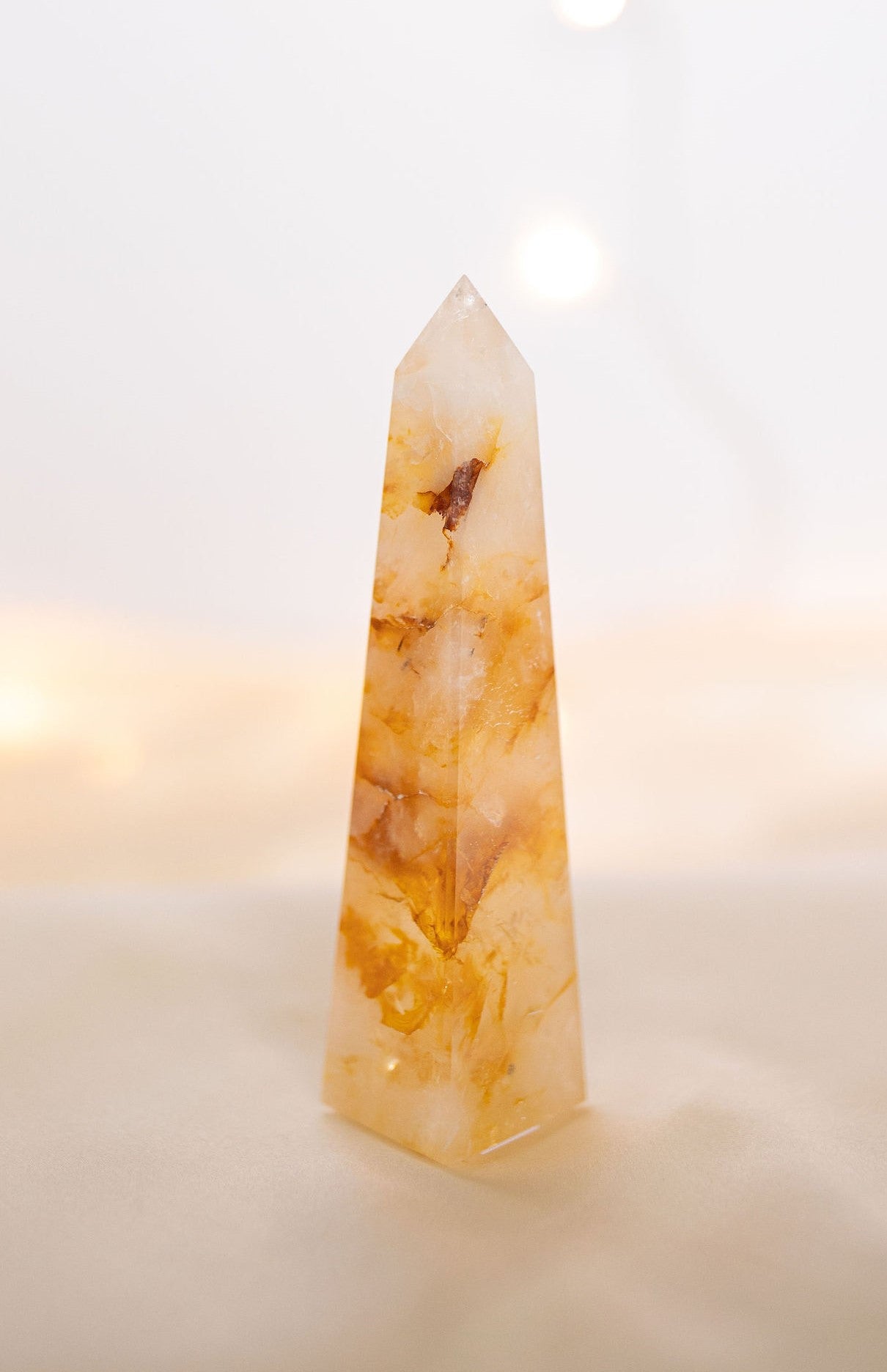 Golden Healer Quartz Obelisk #2