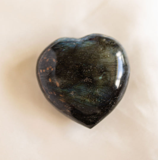 Labradorite Heart