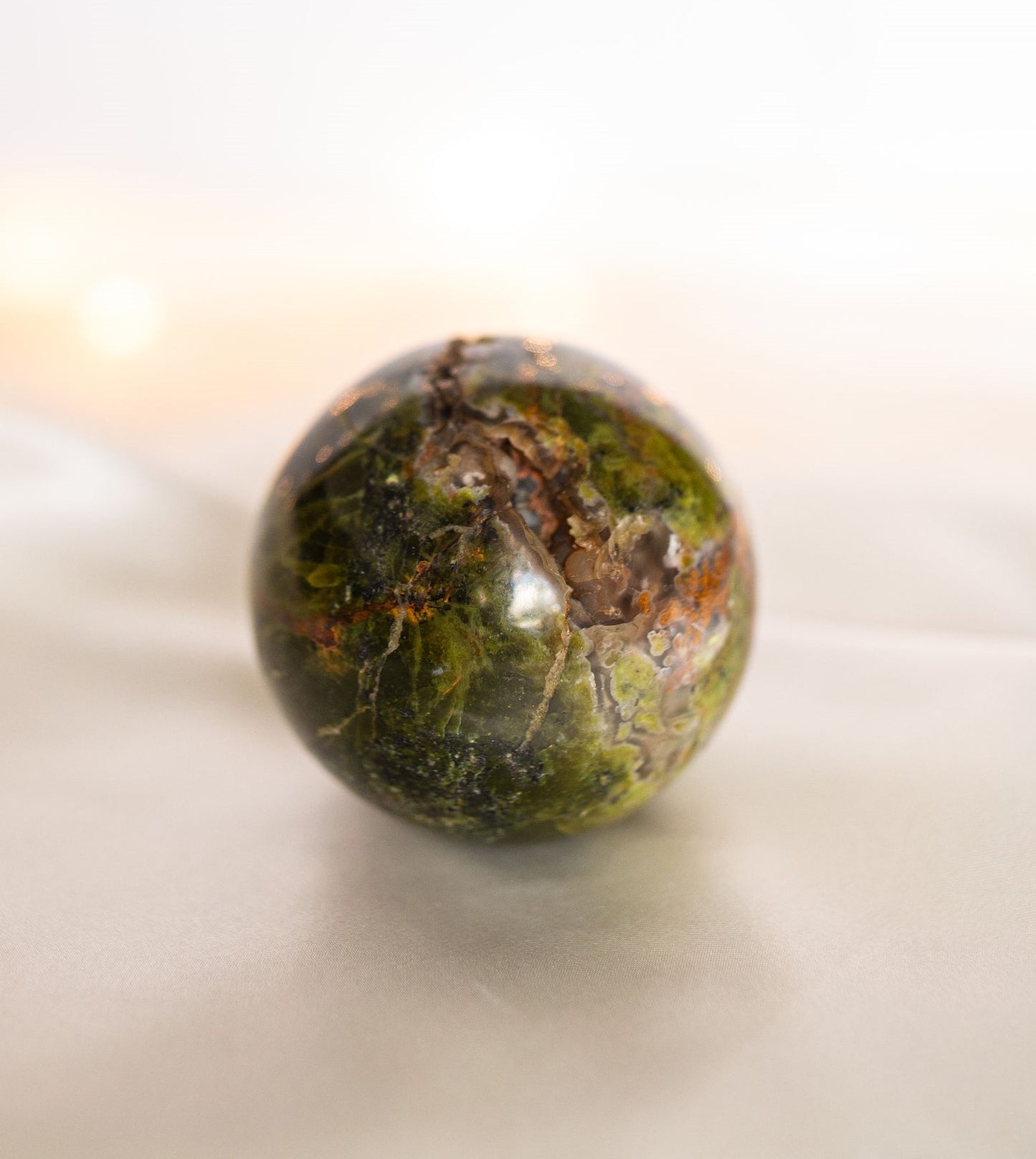 Green Opal Sphere (Dark green)