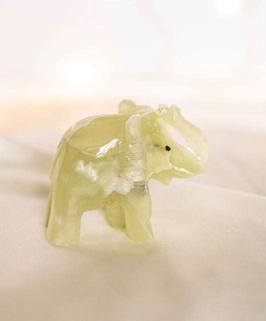 Banded Calcite Elephant (Small #1)