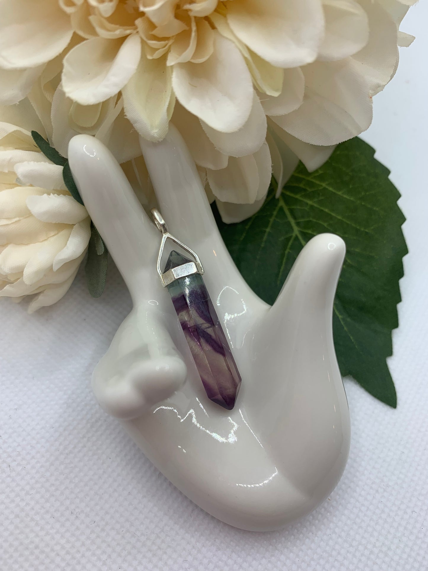 Fluorite Double Point Pendant