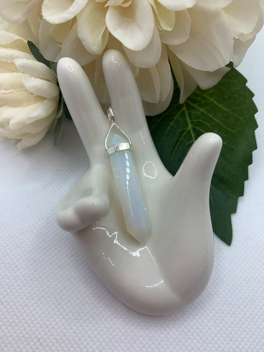 Opalite Double Point Pendant