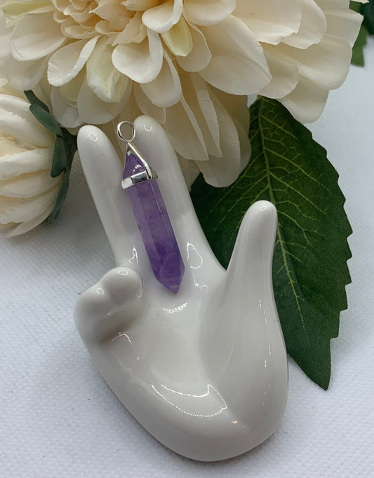 Amethyst Double Point Pendant