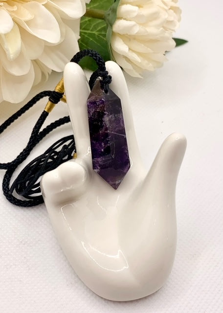 Amethyst Double Point Pendant