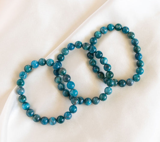 Apatite Bead Bracelet