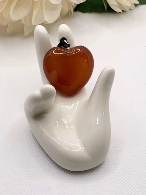 Carnelian Heart Pendant