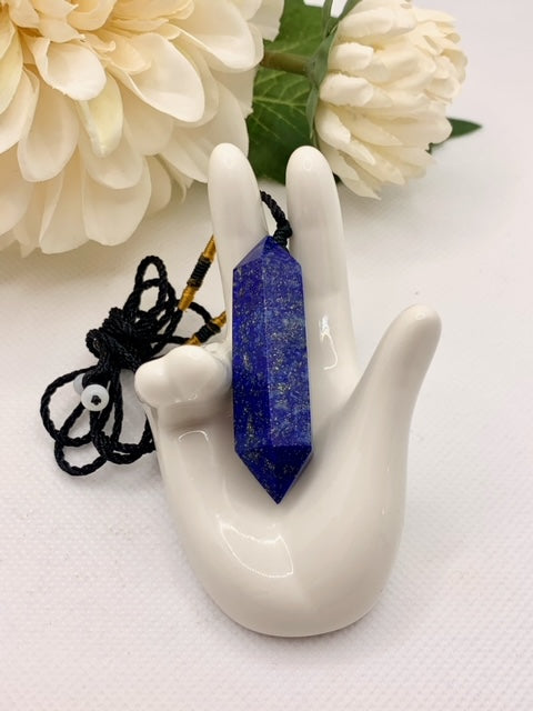 Lapis Double Point Pendant