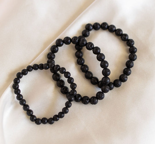 Lava Stone Bead Bracelet