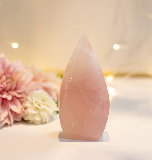 Rose Quartz Flame (large)