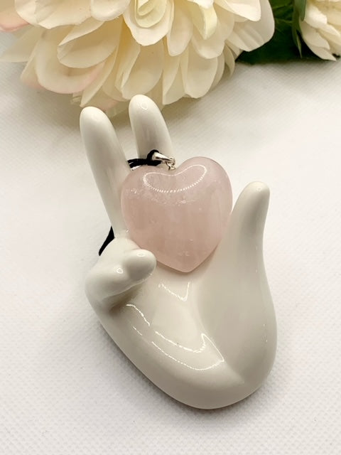 Rose Quartz Heart Pendant